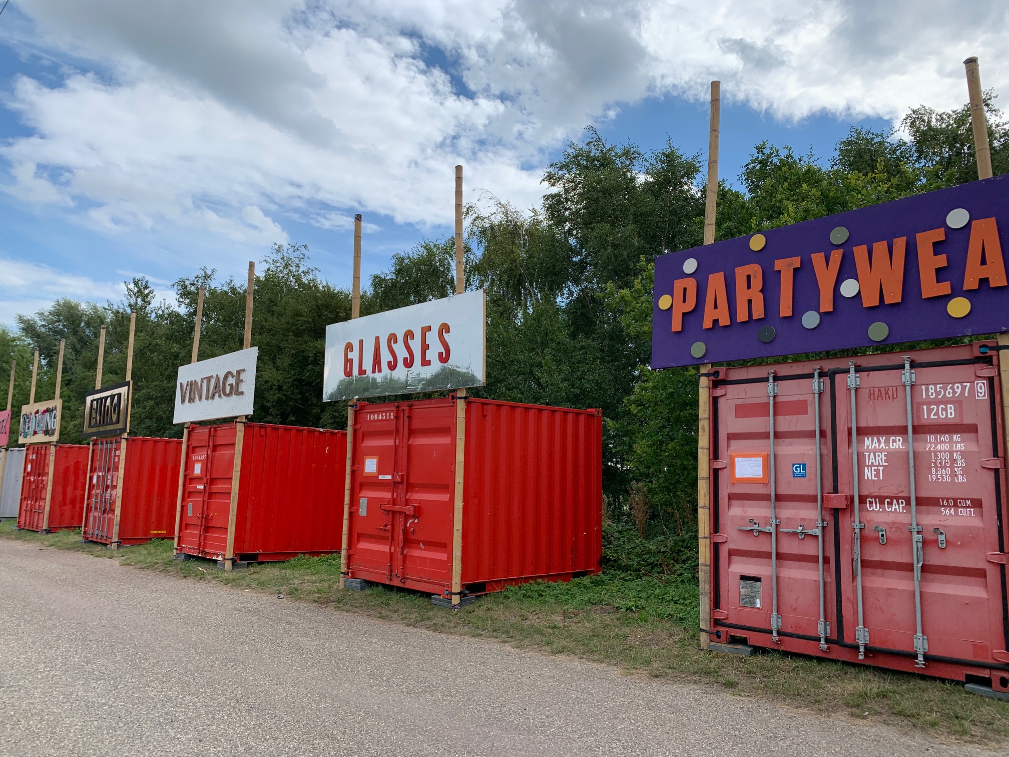 Tijdelijke containershops voor evenementen
